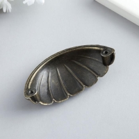 Ручка для шкатулки металл "Лепестки" бронза 7,6х3,8х1,5 см Ручка для шкатулки металл "Лепестки" бронза 7,6х3,8х1,5 см