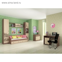 Тумба Орион, 400x435x600, Ясень шимо темный/Дуб сонома