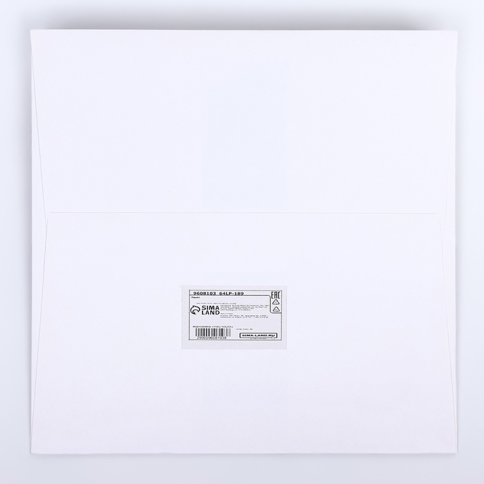 Пакет подарочный, крафт, с окном, «Белый», 20 х 20 х 20 см Пакет подарочный, крафт, с окном, «Белый», 20 х 20 х 20 см