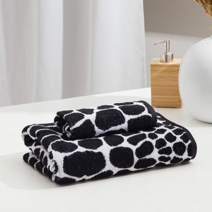 Полотенце махровое Этель ЧБ «Змея», пестроткань, 70х130 см Полотенце махровое Этель ЧБ «Змея», пестроткань, 70х130 см