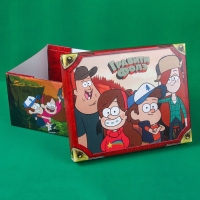 Подарочная коробка с крышкой, складная, 31х25.5х16 см, Гравити Фолз