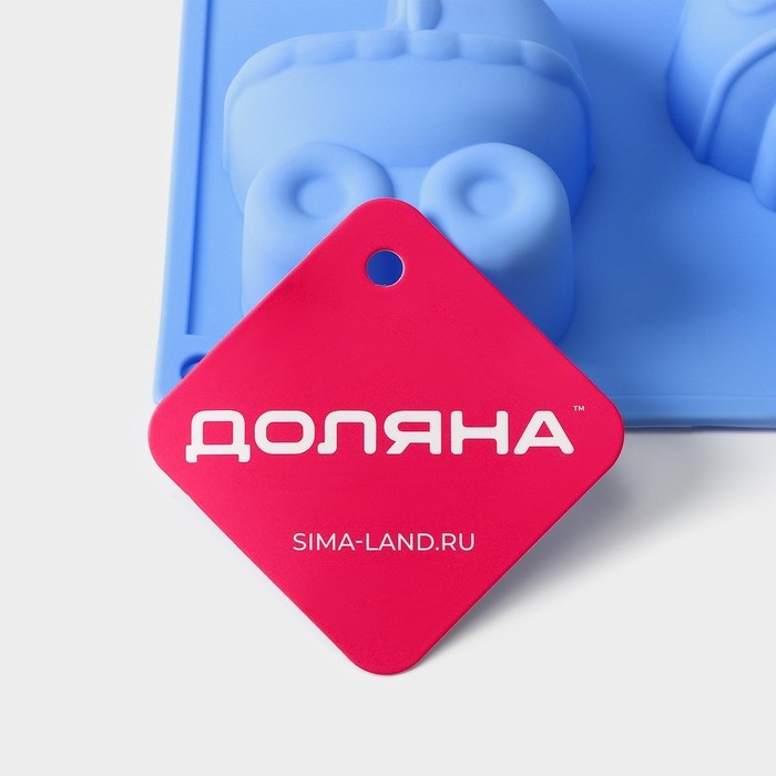 Форма для выпечки Доляна «Праздник.Для новорожденных», силикон, 28,5×16,5 см, 6 ячеек (8х5,7 см), цвет МИКС Форма для выпечки Доляна «Праздник.Для новорожденных», силикон, 28,5×16,5 см, 6 ячеек (8х5,7 см), цвет МИКС