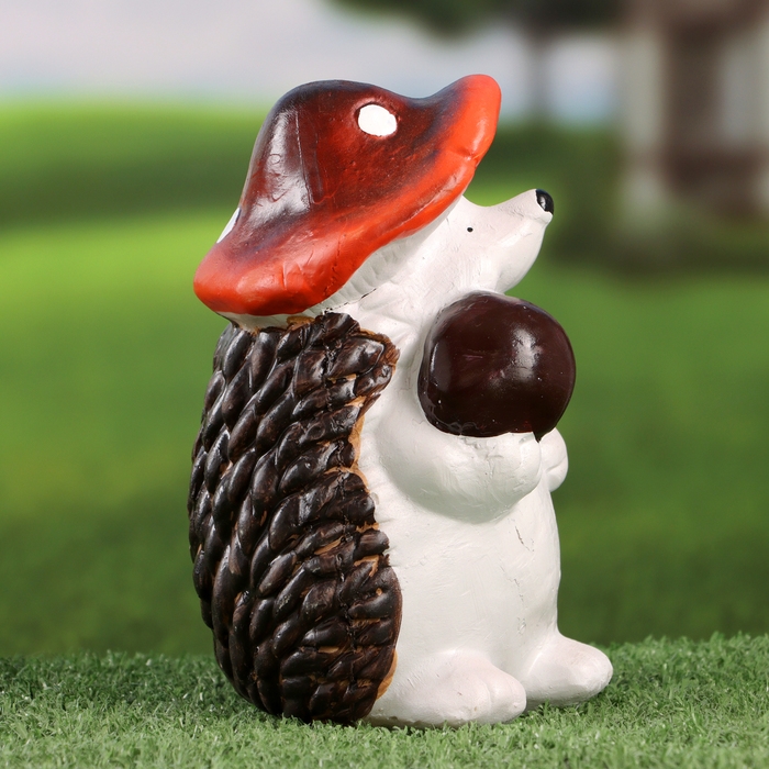 Садовая фигура Садовая фигура "Ежик с яблочком" 10х11х18см ///