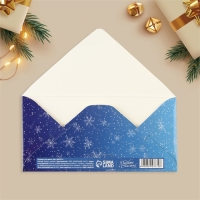 Конверт для денег деревянный резной &laquo;Волшебного Нового года!&raquo;, белка, 16.5 х 8 см, Новый год