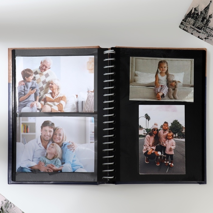 Фотоальбом &laquo;Повод для счастья&raquo;, 20 магнитных листов, цвет страниц чёрный