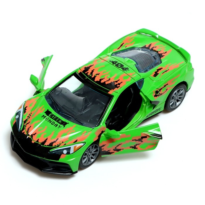 Машина металлическая «Спорткар», 1:32, инерция, открываются двери, цвет МИКС Машина металлическая «Спорткар», 1:32, инерция, открываются двери, цвет МИКС