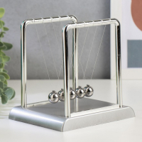 Маятник "Шары Ньютона" серебро 14х13,5х11,5 см Маятник "Шары Ньютона" серебро 14х13,5х11,5 см