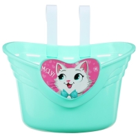 Корзинка детская Dream Bike &laquo;Мяу!&raquo;, цвет бирюзовый