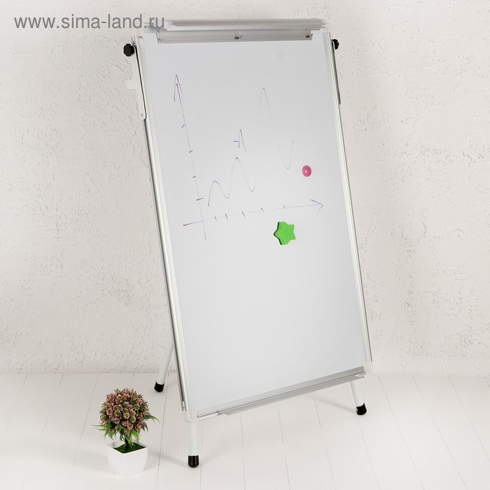 Флипчарт-магнитно-маркерная доска, регулируется по высоте, размер доски &mdash; 60 &times; 90 см