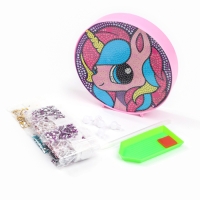 Ночник своими руками. Алмазная мозаика для детей с полным заполнением на ночнике «Единорожка», 15 х 15 см Ночник своими руками. Алмазная мозаика для детей с полным заполнением на ночнике «Единорожка», 15 х 15 см