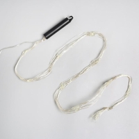 Гирлянда «Конский хвост» 10 нитей по 1 м, IP20, серебристая нить, 100 LED, 2 режима, батарейки AAх3 (нет в комплекте), свечение белое Гирлянда «Конский хвост» 10 нитей по 1 м, IP20, серебристая нить, 100 LED, 2 режима, батарейки AAх3 (нет в комплекте), свечение белое