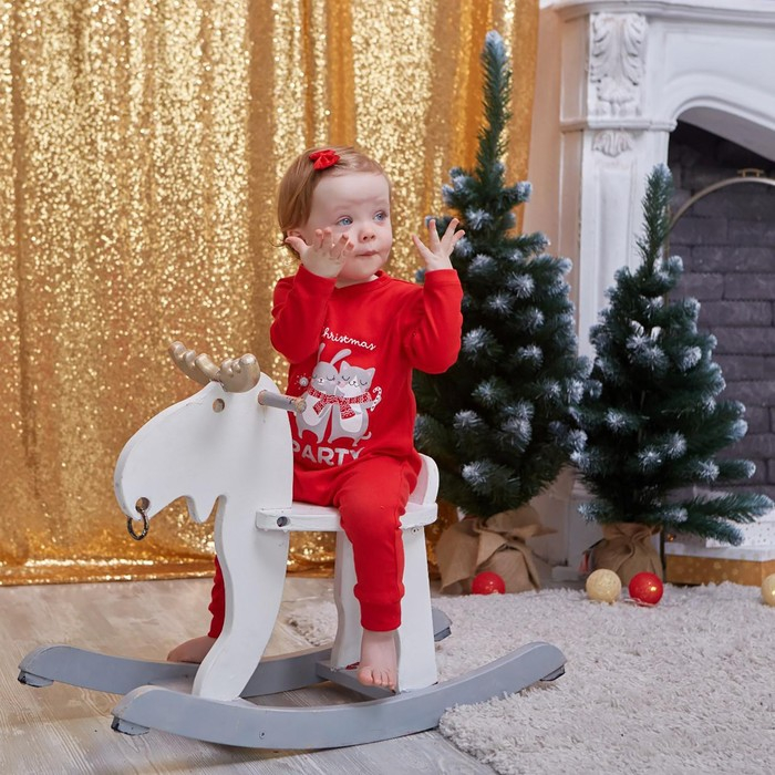 Комбинезон Крошка Я Комбинезон Крошка Я "Winter party", рост 86-92 см, красный