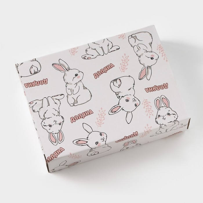 Блюдо Доляна &laquo;Зайка в золотом&raquo;, 6,5&times;12&times;3,5 см, цвет белый