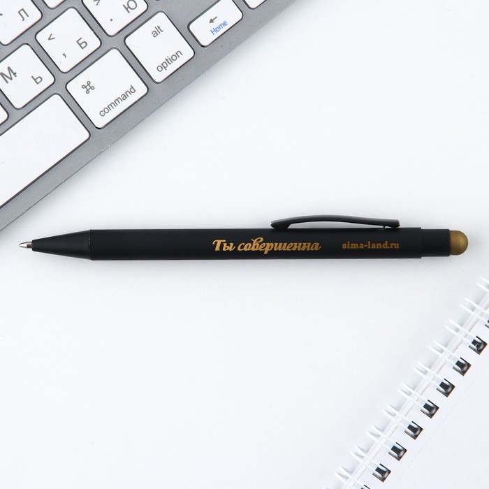 Ручка металл, синяя паста с УВ-печатью в конверте «8 марта», 1 мм Ручка металл, синяя паста с УВ-печатью в конверте «8 марта», 1 мм