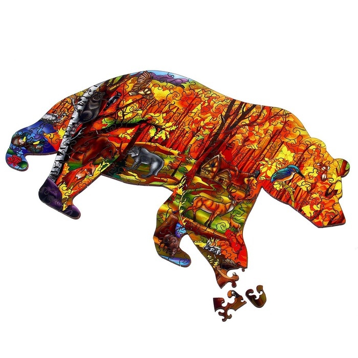 Пазл деревянный фигурный &laquo;Сказочный лес&raquo;, 143 элементов