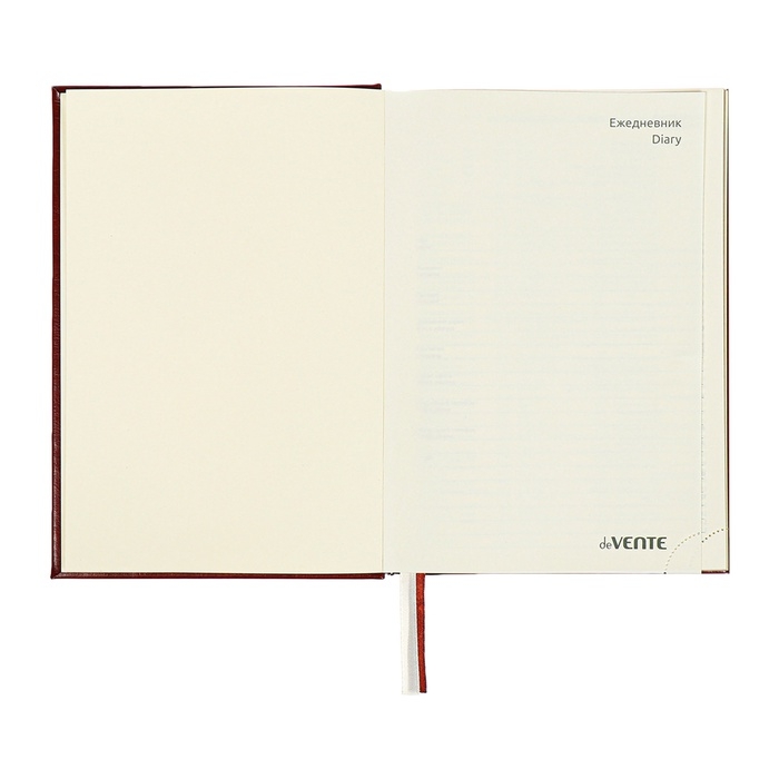 Ежедневник недатированный A5, 176 листов, deVENTE.Symbol, твёрдая обложка из искусственной кожи с поролоном, золотой срез, блок 70 г/м2, коричневый