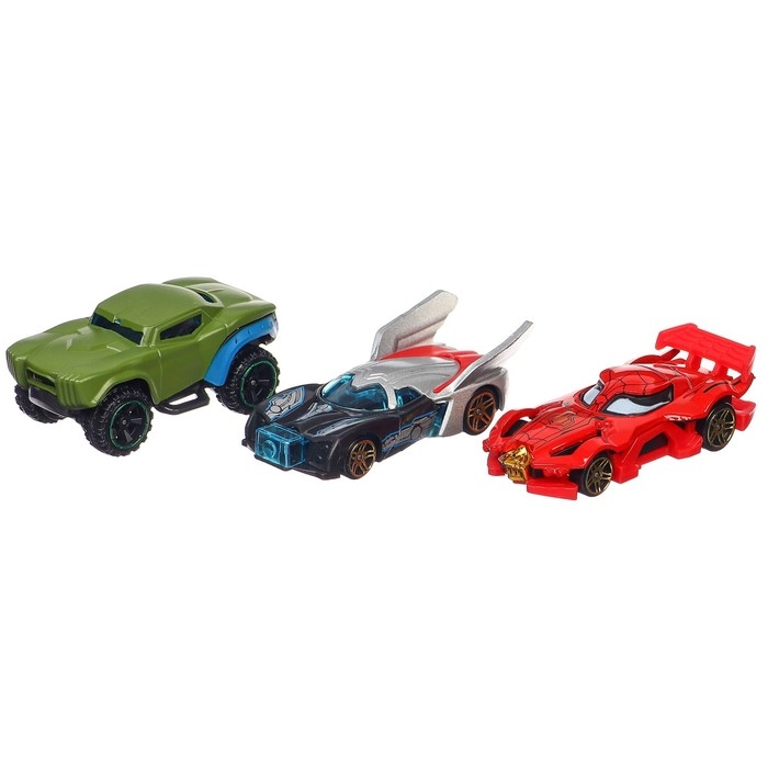 Набор металлических машин, 3 штуки, Мстители Набор металлических машин, 3 штуки, Мстители