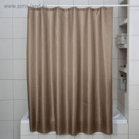 Штора для ванной &laquo;Бриллиант&raquo;, 180&times;180 см, цвет бежевый