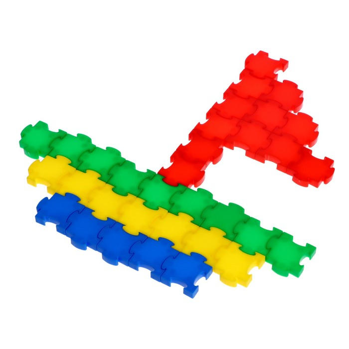 Конструктор обучающий &laquo;Умные пазлы&raquo;, 138 деталей, набор карточек