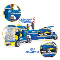 Конструктор «Тягач с прицепом», 248 деталей Конструктор «Тягач с прицепом», 248 деталей