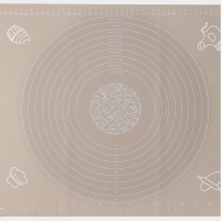 Коврик с разметкой Доляна &laquo;Капучино&raquo;, силикон 50&times;40 см, цвет бежевый