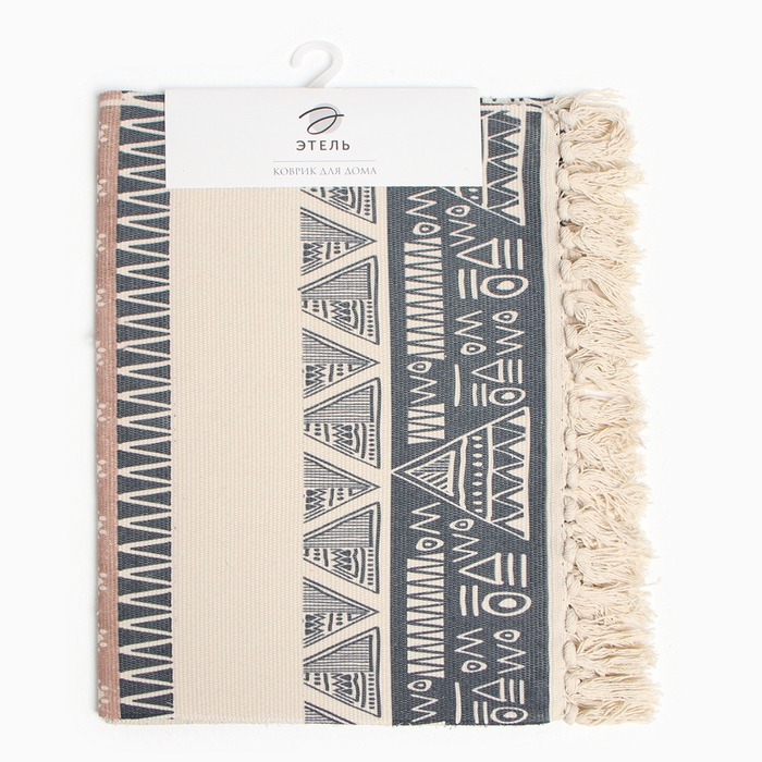 Ковер Этель &laquo;Ethnic style&raquo;, 60х90 см , 50% хл, 50% п/э