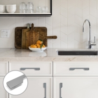 Ручка скоба мебельная RS1401, м/о=225, цвет графит Ручка скоба мебельная RS1401, м/о=225, цвет графит