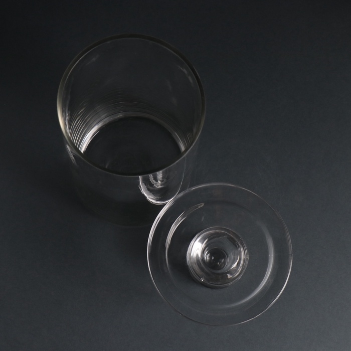 Подсвечник стекло на 1 свечу "Цилиндр широкий" прозрачный d=2 см и d=8 см 11х11х20 см