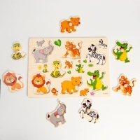 Рамка-вкладыш "Подбери картинку. В мире животных" Рамка-вкладыш "Подбери картинку. В мире животных"