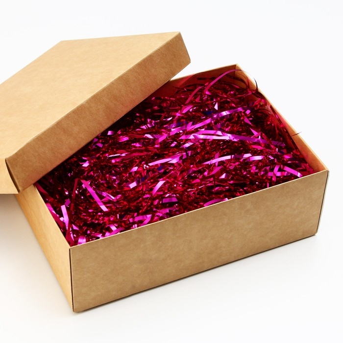Наполнитель для шаров и подарков, упаковка, &laquo;Фуксия&raquo; , 15 х 26 см
