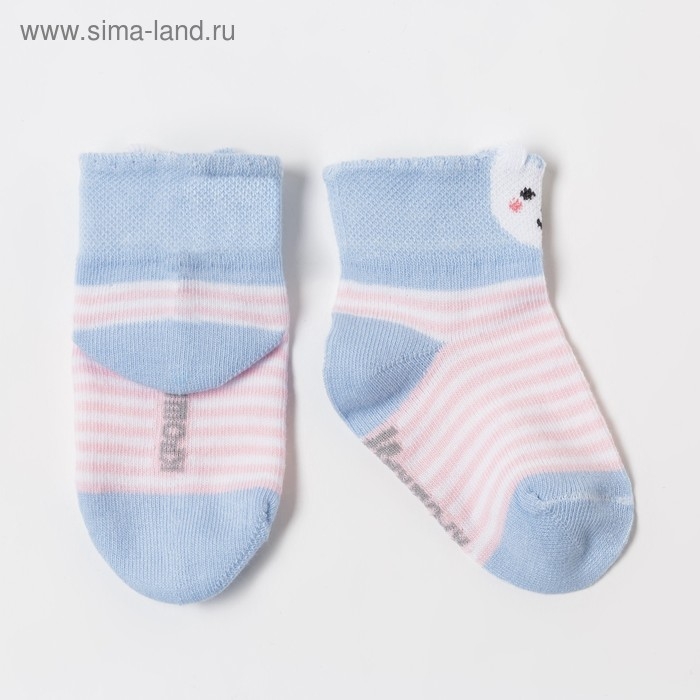 Носки детские Крошка Я &laquo;Собачка&raquo;, цвет розовый, 10-12 см