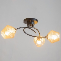 Люстра "Изота" 3хE27 40Вт черный 38х38х28 см BayerLux Люстра "Изота" 3хE27 40Вт черный 38х38х28 см BayerLux