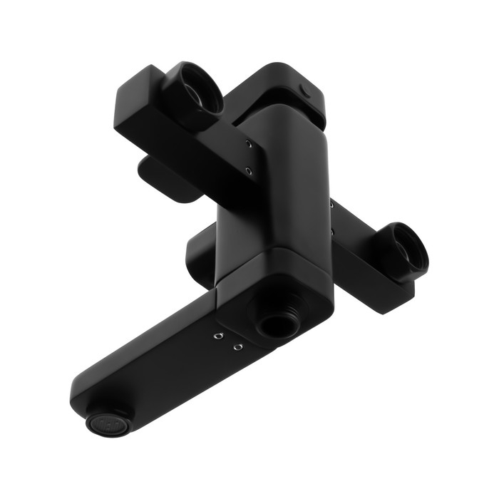 Смеситель для ванны Accoona A6322F, силумин, картридж 35 мм, короткий излив, черный Смеситель для ванны Accoona A6322F, силумин, картридж 35 мм, короткий излив, черный