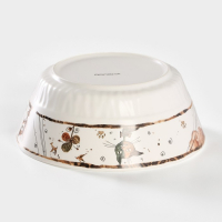 Салатник фарфоровый «Коты-аристократы», 1 л, d=18 см, цвет белый Салатник фарфоровый «Коты-аристократы», 1 л, d=18 см, цвет белый