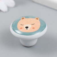 Ручка для шкатулки керамика, металл "Белочка" 3,8х3,8х2,8 см Ручка для шкатулки керамика, металл "Белочка" 3,8х3,8х2,8 см