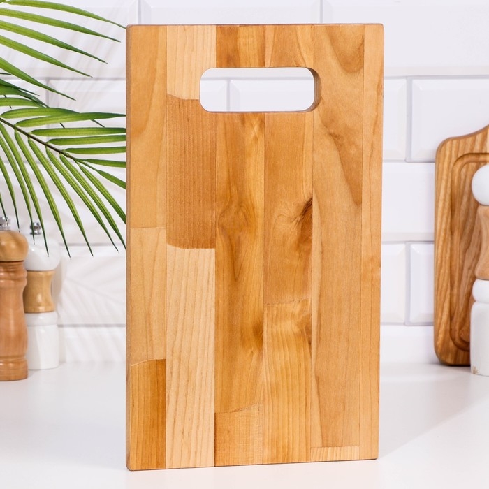 Доска разделочная Доска разделочная "Прямая ручка" средняя (кровосток) 34х20х1,8 см