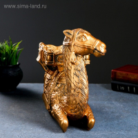 Копилка "Верблюд лежа" бронза, 15х34х33см Копилка "Верблюд лежа" бронза, 15х34х33см