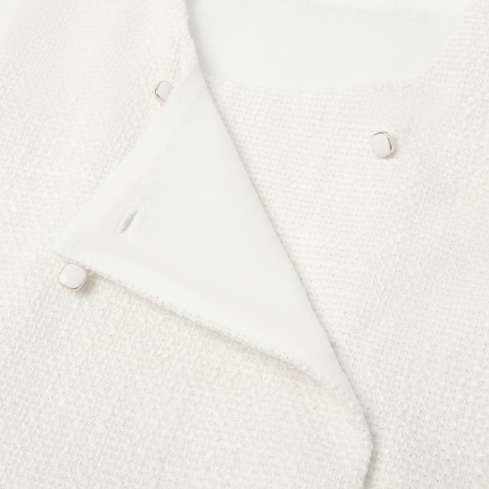 Жилетка для девочки, MINAKU :Party Dress, цвет белый, рост 140 см