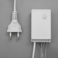 Гирлянда &laquo;Бахрома&raquo; 4 &times; 0.6 м, IP44, прозрачная нить, 180 LED, свечение красное, 8 режимов, 220 В