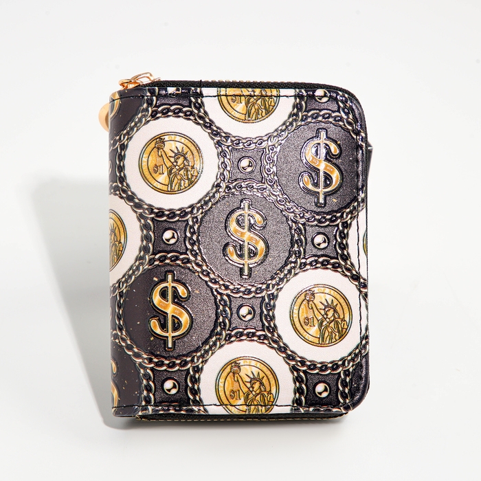 Кошелёк на молнии Кошелёк на молнии "Выбражулька", цвет чёрный