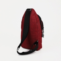 Сумка-слинг из текстиля, &laquo;ЗФТС&raquo;, цвет бордовый