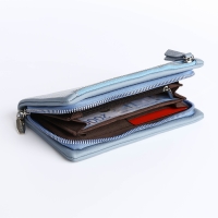 Кошелёк женский на молнии, цвет голубой Кошелёк женский на молнии, цвет голубой