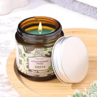 Свеча в банке ароматизированная "Пихта", время горения 15 ч Свеча в банке ароматизированная "Пихта", время горения 15 ч