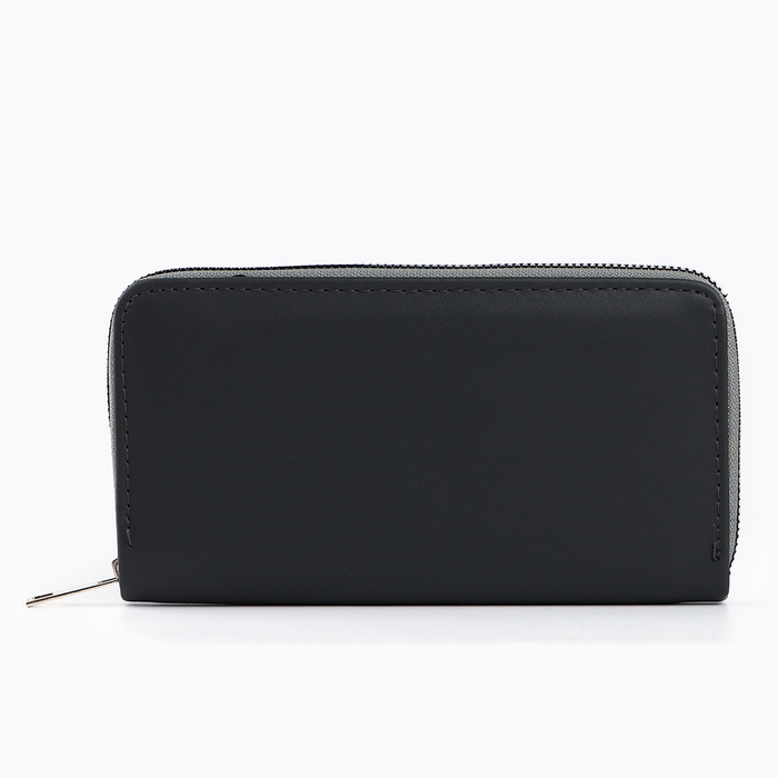 Кошелек кожзам NAZAMOK, 19*9,5см, серый цвет Кошелек кожзам NAZAMOK, 19*9,5см, серый цвет