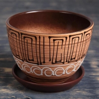 Горшок цветочный Египет 1,5л с подставкой Горшок цветочный Египет 1,5л с подставкой