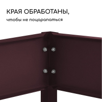 Клумба оцинкованная, d = 140 см, h = 15 см, шоколад, Greengo Клумба оцинкованная, d = 140 см, h = 15 см, шоколад, Greengo