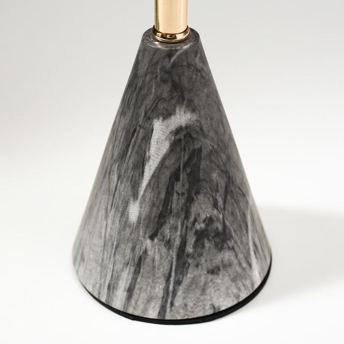 Подсвечник металл на 1 свечу "Серый мрамор" 45.5х8.5х8.5 см