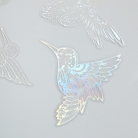 Наклейки для творчества "Голография. Птички" d=10 см набор 10 шт 0,2х14х11 см Наклейки для творчества "Голография. Птички" d=10 см набор 10 шт 0,2х14х11 см