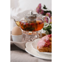 Чайник стеклянный заварочный с металлическим ситом &laquo;Калиопа&raquo;, 1 л