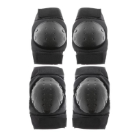 Наколенники и налокотники мотоциклетные, взрослые, цвет черный, пластик, набор 4 шт. NKL 86 Наколенники и налокотники мотоциклетные, взрослые, цвет черный, пластик, набор 4 шт. NKL 86